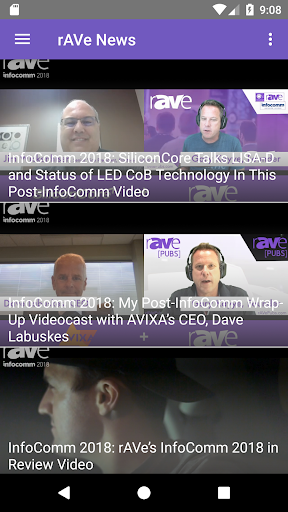 Android application rAVe NEWS screenshort