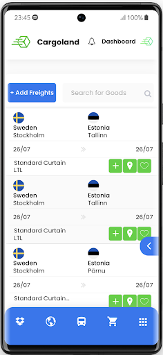 Android application Cargoland - Logistics Platform screenshort