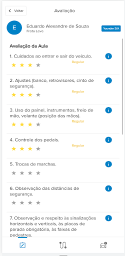 Direção Inteligente Instrutor Screen 3