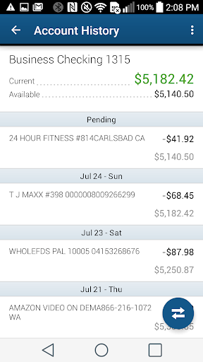 First Community Credit Union Screen 2