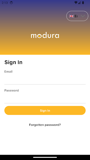 Android application Modura screenshort