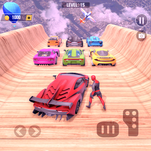 Superhero Mega Ramp: Car Games logo