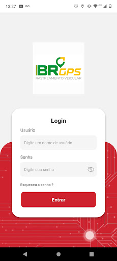 Android application BRGPS RASTREAMENTO screenshort