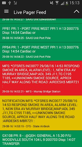 Android application CFSScan screenshort