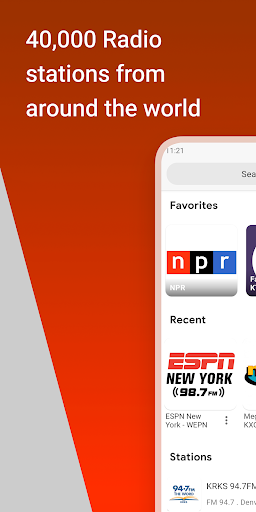 Android application Radio Tuner - Radio FM screenshort