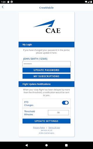 CrewMobile Screenshot