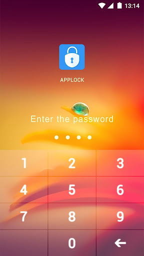 AppLock Theme Green Dewdrop Screen 2