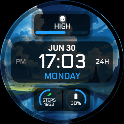 Night 105 - watch face screenshot 21