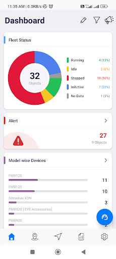 Android application AlbaSmart Tracking screenshort