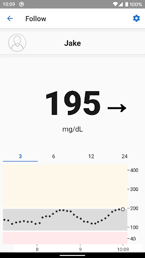 Dexcom Follow mg/dL DXCM1 Screen 3