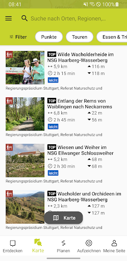 Unterwegs im Naturschutzgebiet Screen 3
