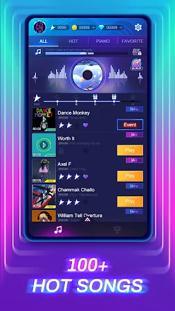 Game screenshot Piano Fire 2: Slide Challenge mod apk