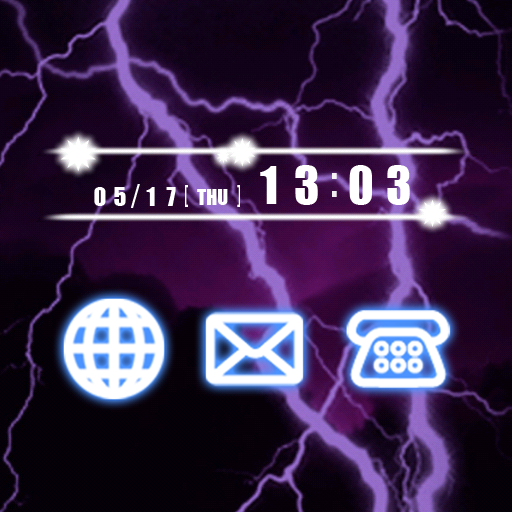 雷の壁紙　Lightning logo