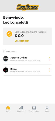 Android application Super Afiliados screenshort