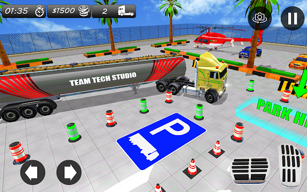 #3. American Truck Parking Games (Android) By: Artixson