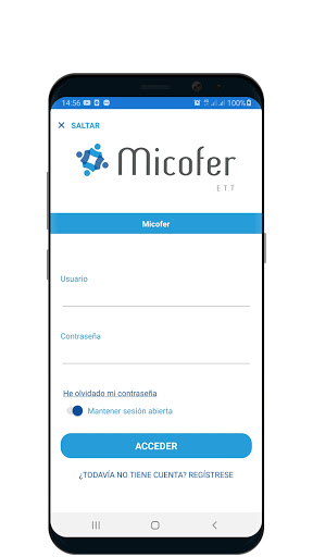Micofer APP Screen 2