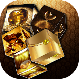 Imagen de icono Gold Cube Wallpaper