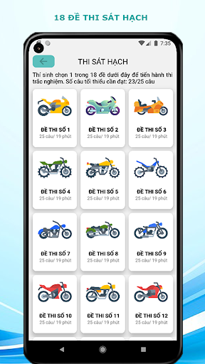 450 Câu học bằng lái xe máy A2 Screen 2