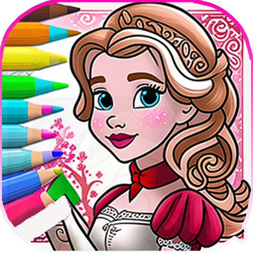 Princess color sheet - Drawing