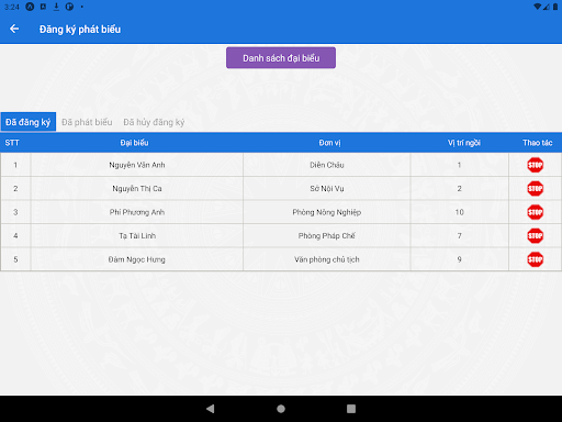 Android application Phòng Họp Số screenshort