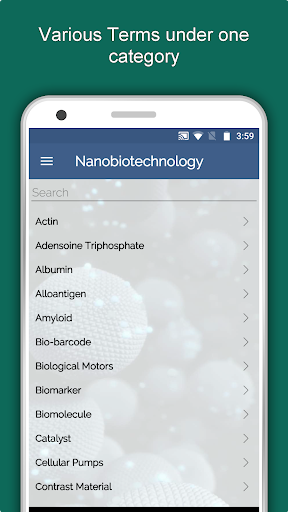 Nanotechnology Dictionary App Screen 3
