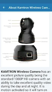 Kamtron Wireless Câmera Guia