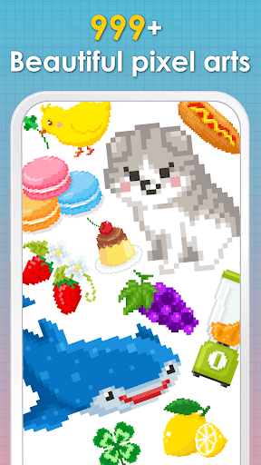 Android application Coloring 999 - Color by Number screenshort