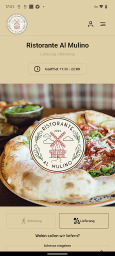 Android application Ristorante Al Mulino screenshort