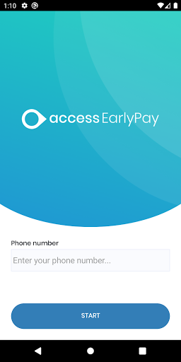 Android application Access EarlyPay screenshort