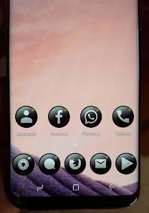 Szklana czerń - zrzut ekranu pakietu ikon