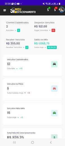 APPEstacionamento Screen 2