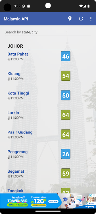Malaysia Air Pollution Index - 0.1.0 - (Android)