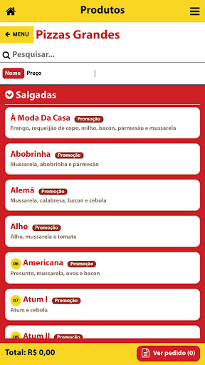 Quali Pizza Express Screen 2