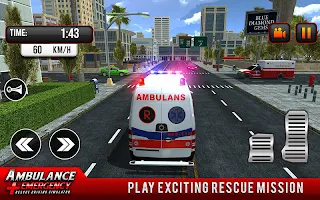 911 Ambulance City Rescue Game - Screenshot 2