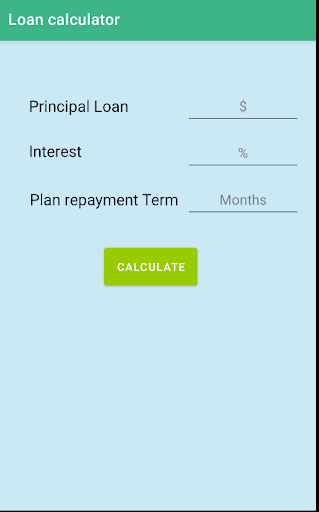 Loan Calculator Screen 3