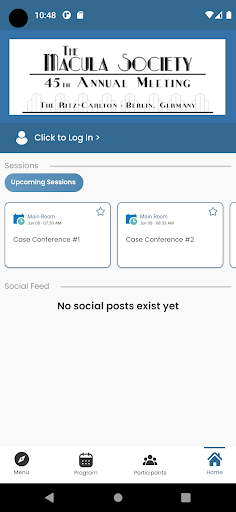 Android application Macula Society 2022 screenshort