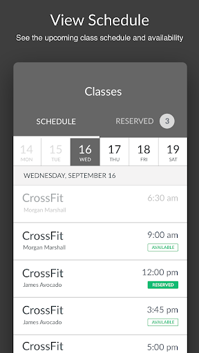 Android application CrossFit Tempe screenshort