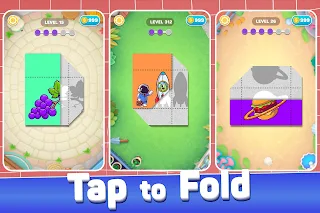 Paper Fold Puzzle - Fold It - Screenshot 1