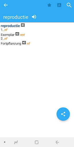 Android application German-Dutch Dictionary screenshort