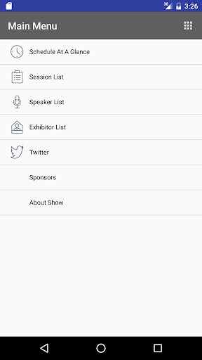 Android application SAME Events screenshort