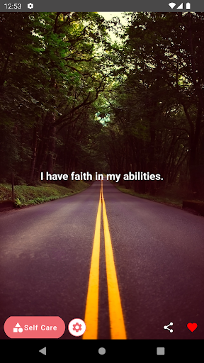Android application Affirmations screenshort