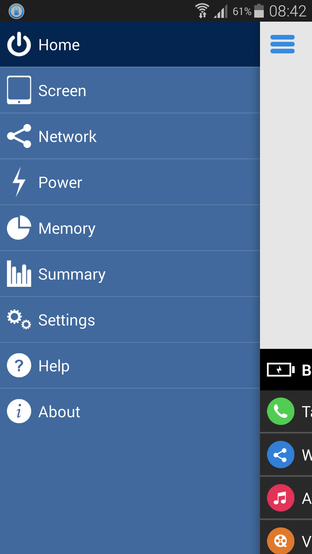 Android application Savee: Battery Saver Optimizer screenshort