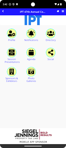 Android application IPT Events screenshort
