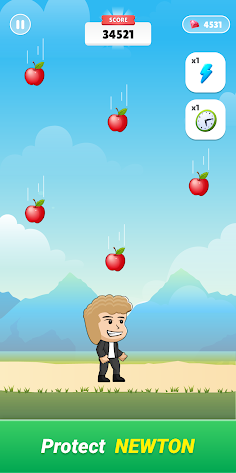 Save Newton - Dodge the Apples - Screenshot 1