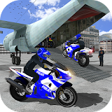 Police Airplane Moto Transport icon