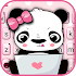 Pink Panda Keyboard Theme