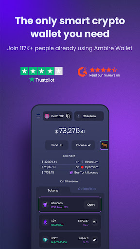 Android application Ambire: Smart Crypto Wallet screenshort