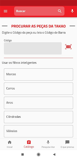 Android application +Aplicador da Takao screenshort