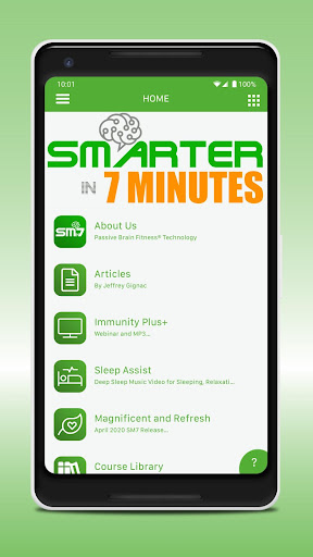 Android application Smarter in 7 Minutes screenshort