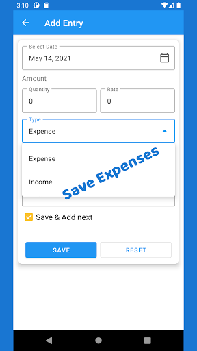 Expense Manager Screen 2